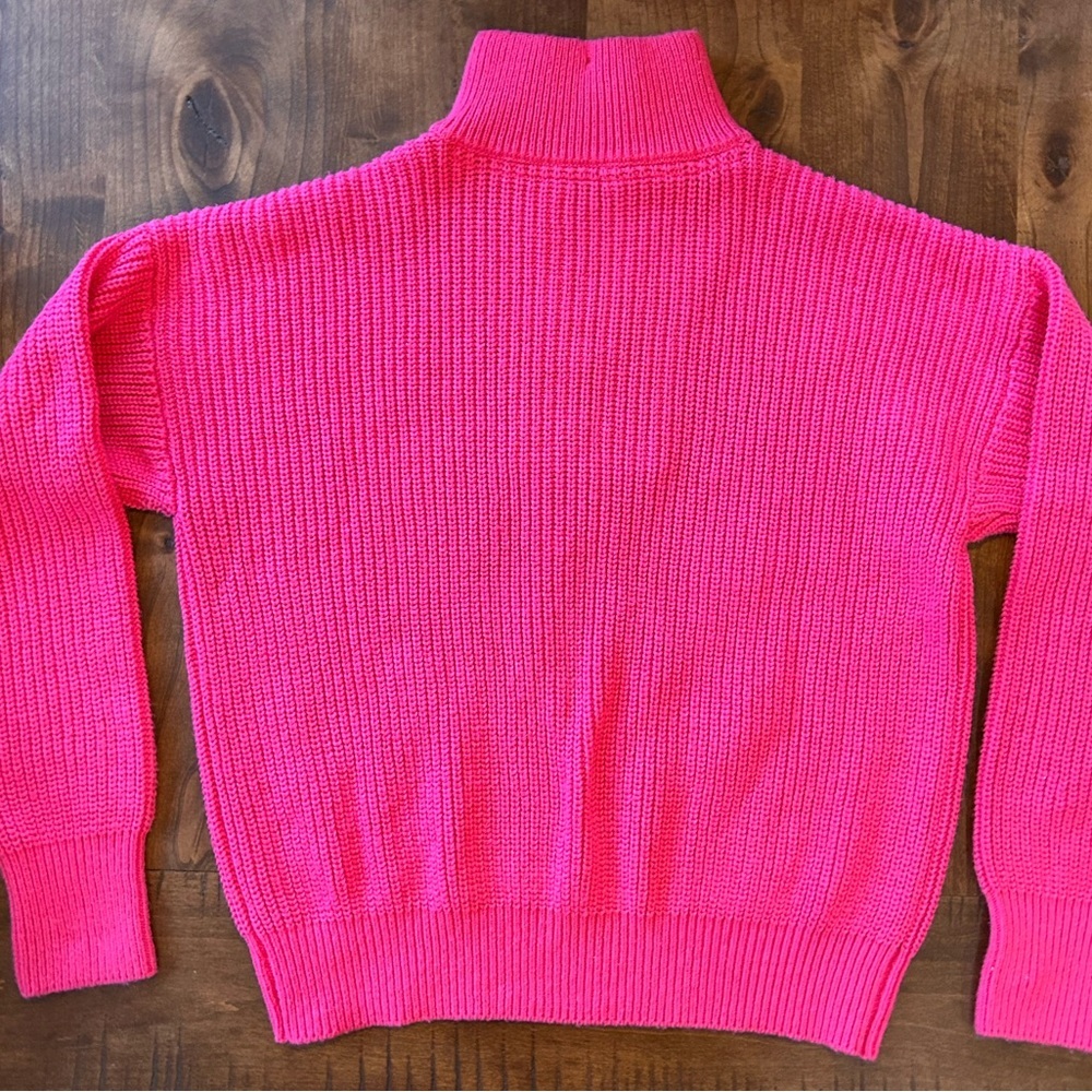 Faherty Women’s Mariner 1/4 Zip Cotton/Wool Blend Sweater Size Small - Picture 5 of 7